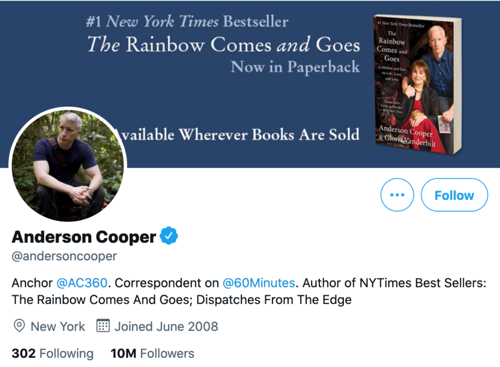 Anderson Cooper - Top news journalists