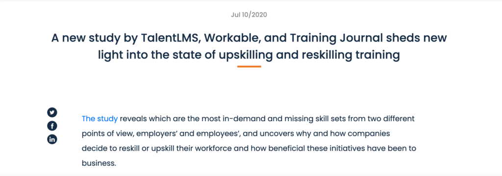 Press release example - Talent LMS